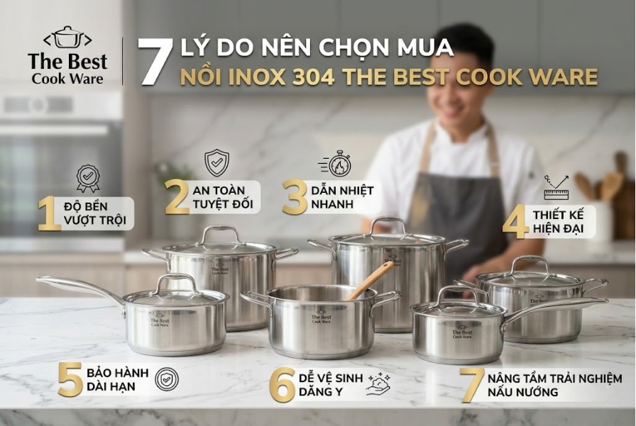 7 Lý Do Nên Chọn Mua Nồi Inox 304 The Best Cook Ware