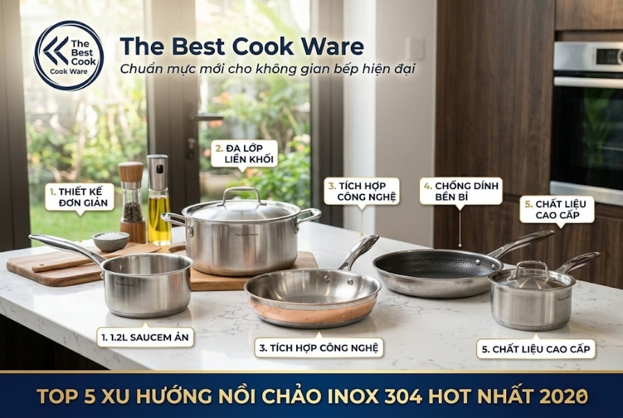 Top 5 Xu Hướng Nồi Chảo Inox 304 Hot Nhất 2026